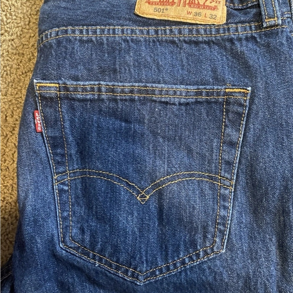 Levi's Men's Dark Blue Straight Jeans